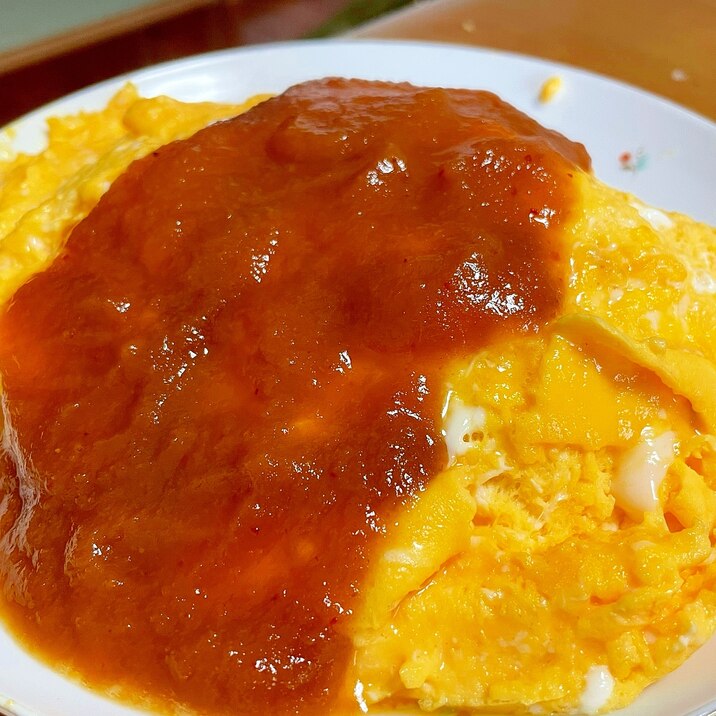 会津産トマトケチャップ使用!ふわトロオムライス♪♪
